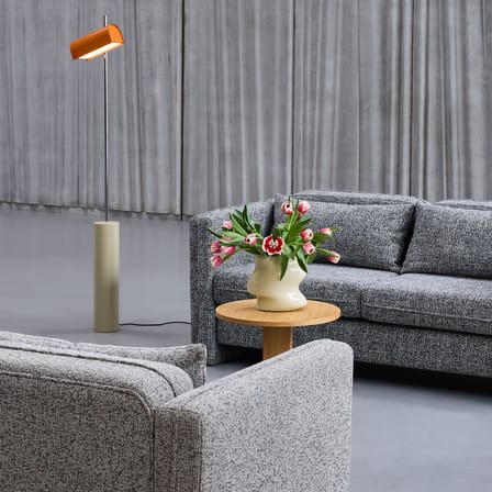 Sofa 2 Sitzer Soba textil grau / L 178 cm - HÜBSCH