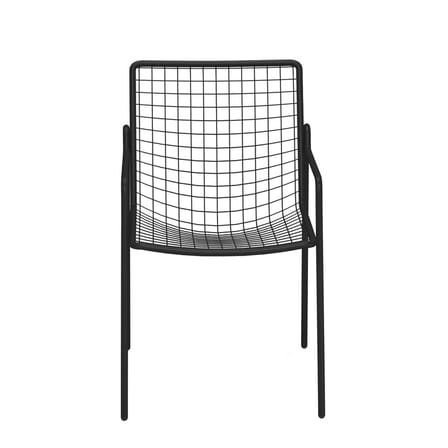 Rio R50 Stackable armchair metal black / Metal - Emu