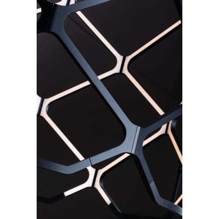 Suspension Titia LED plastique noir / Ø 70 x H 60 cm - Nemo
