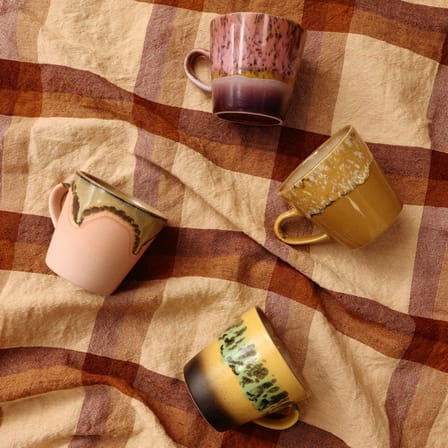 Set de 4 tasses à café 70s ceramics / 27 cl - HK LIVING