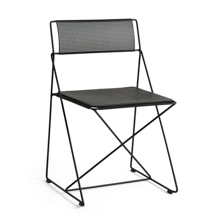 Accessoire  cuir noir / Coussin d'assise INDOOR pour chaise X-Line - Hay