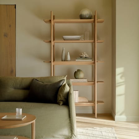 Bibliothèque PI bois naturel / L 110 x H 187 cm - Ethnicraft