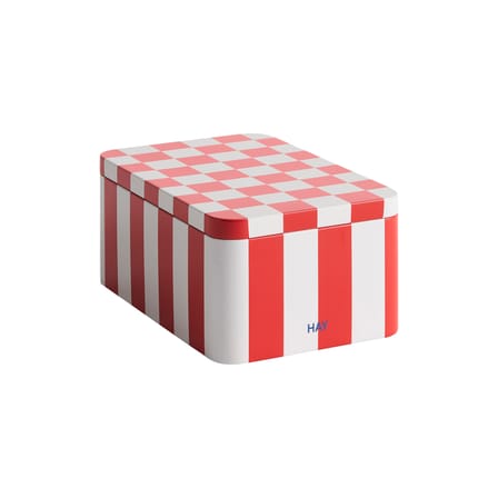 Boîte hermétique Tin Small métal rouge / 17 x 11 x H 7,3 cm - Hay