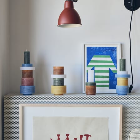 Bougie Stack 06 / 6 modules empilables - Combustion 140 heures - STAN EDITIONS