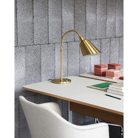 Bureau Pavilion AV16 plastique beige bois naturel / Linoleum  - 130 x 65 cm - &tradition