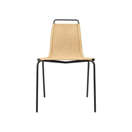 PK1 Chair cane & fibres beige / Poul Kjærholm, 1955 - Paper cord - CARL HANSEN & SON