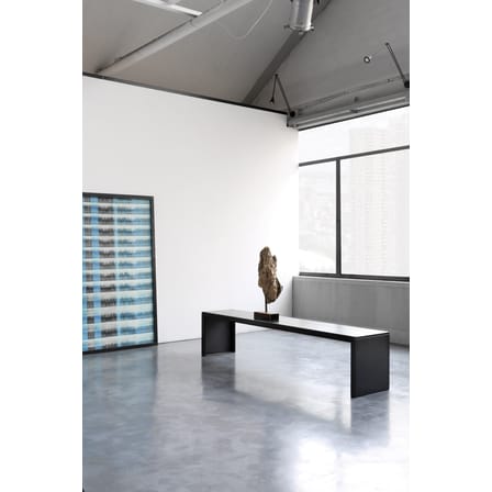 Banc Big Irony métal noir / Maurizio Peregalli, 2001 - L 170 cm - Zeus