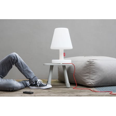 Lampada da esterno Edison the Medium Bluetooth materiale plastico bianco / H 51 cm - LED - Fatboy