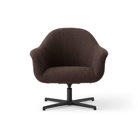 Fauteuil pivotant Harbour tissu marron - Audo Copenhagen