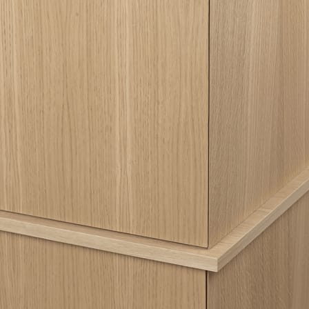 Highboard Stilt Double holz natur / B 100 x H 109 cm - Ferm Living