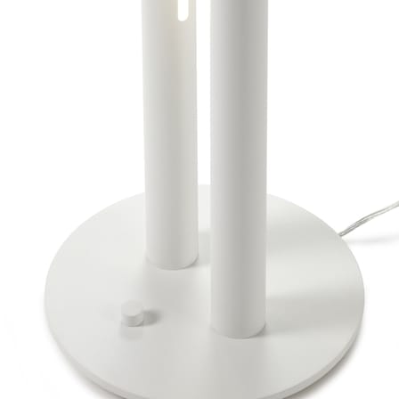 Lampada a stelo L1 LED metallo bianco Alluminio / H 190 cm - valerie objects