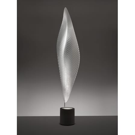 Lampadaire Cosmic leaf métal plastique gris transparent - Artemide