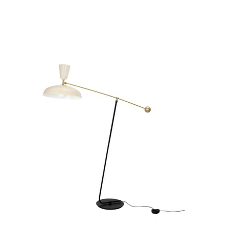 Lampadaire G1 métal beige / Réédition 1951, Pierre Guariche / H 120 cm - SAMMODE STUDIO