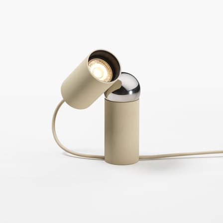 Lampe de table Bilboquet plastique beige / Orientable - Flos