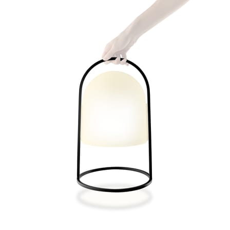 LED Large Outdoor solar lamp plastic material white / Ø 26.4 x H 43 cm - Solar or mini-USB charging - Eva Solo