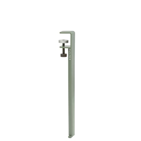 Pied  métal gris avec fixation étau / H 43 cm - Pour créer tables basse & banc / Seconde vie - TIPTOE