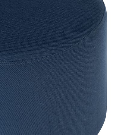 Pouf Folk Petit tissu bleu / Ø 50 x H 25 cm - NOO.MA