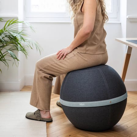 Pouf Original XL / Siège ergonomique - Ø 65 cm / Tissu chiné - BLOON PARIS