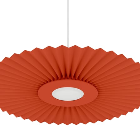 Sospensione Carmen tessuto arancione LED Small / Ø 50 cm - Hartô