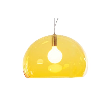 Suspension FL/Y plastique jaune / Ø 52 cm - Kartell