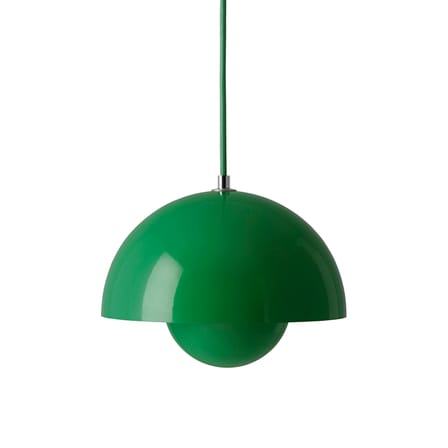 Suspension FlowerPot VP1 métal vert / Ø 23 cm - By Verner Panton, 1969 - &tradition