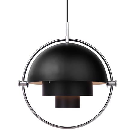 Suspension Multi-Lite Large métal noir / Ø 36 cm - Modulable & orientable / Réédition 1972 - Gubi