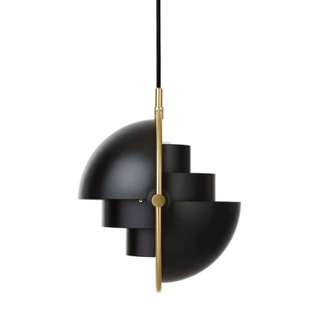 Suspension Multi-Lite Small métal noir / Ø 25 cm - Modulable & orientable / Réédition 1972 - Gubi
