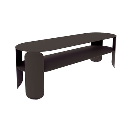 Console basse Bebop métal marron / 120 x 40 x H 42 cm - Fermob