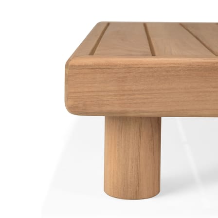Table basse Monocle Outdoor bois naturel / 83 x 83 x H 20 cm - Ethnicraft