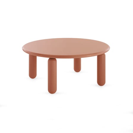 Table basse Undique Mas bois orange / Ø 85 x H 30 cm - Patricia Urquiola, 2023 - Kartell