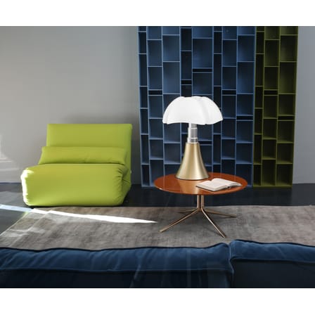 Pipistrello Table lamp plastic material gold metal / H 66 to 86 cm - Martinelli Luce