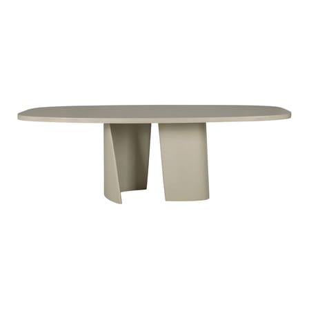 Table ovale Canyon Outdoor pierre gris / 230 x 115 cm - Béton - Ethnicraft