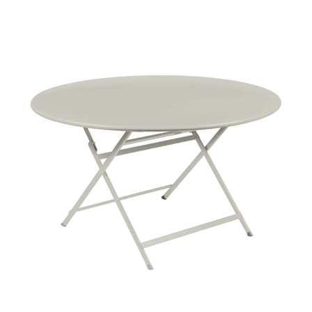 Table pliante Caractère métal gris / Ø 128 cm / 7 personnes - Fermob
