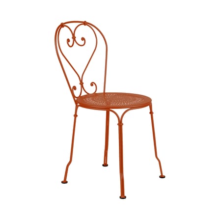 Chaise empilable 1900 métal orange - Fermob