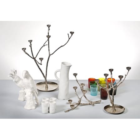 Décoration Cacatoès céramique blanc / Porcelaine - H 33 cm - Pols Potten