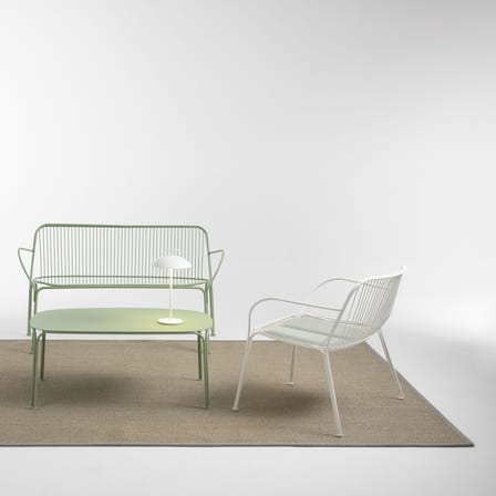 Fauteuil bas HiRay métal blanc - Kartell