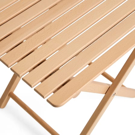 Klappbarer Beistelltisch Outdoor Market holz natur / 41 x 52,5 x H 44 cm - Jasper Morrison - Hay