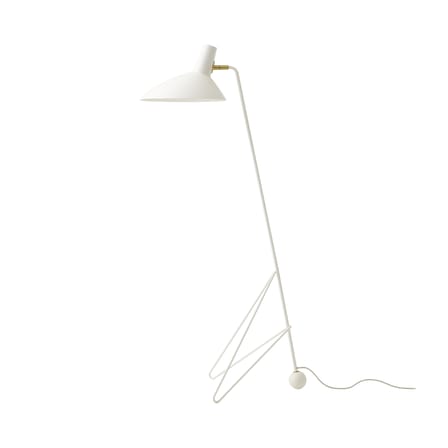 Lampadaire Tripod HM8 métal blanc / Modèle de 1953 - Orientable - &tradition