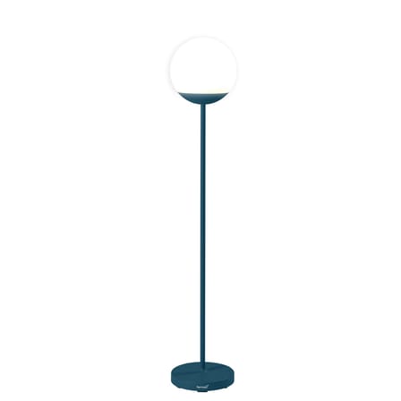 Lampadaire d'extérieur sans fil Mooon! LED / Sphère plastique - H 134 cm - Bluetooth - Fermob