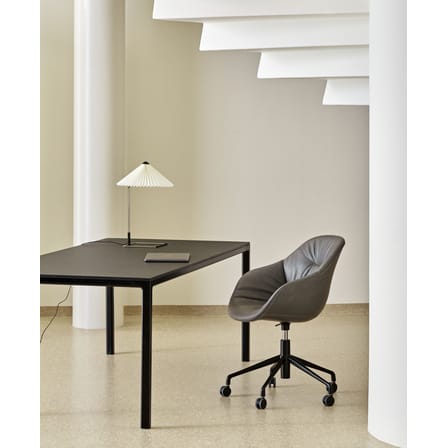Lampe de table Matin Large LED tissu blanc / H 52 cm - Hay