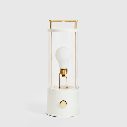Lampe sans fil rechargeable The Muse 2.0 métal blanc / IP44 - TALA