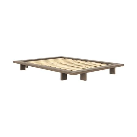 Lit double Japan bois marron / Pour matelas 140 x 200 cm - KARUP