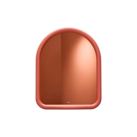 Miroir mural Mirage orange Dome / Verre coloré - L 60 x H 73,5 cm - Fatboy