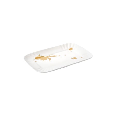 Plateau Estetico Quotidiano Anniversary céramique blanc / Small-  13 x 20 cm - Seletti