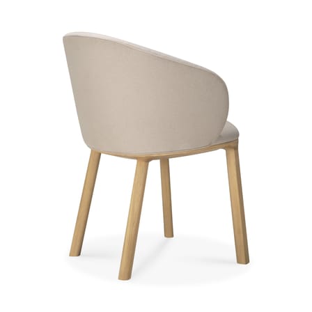 Poltrona imbottita Unda tessuto beige - Ethnicraft