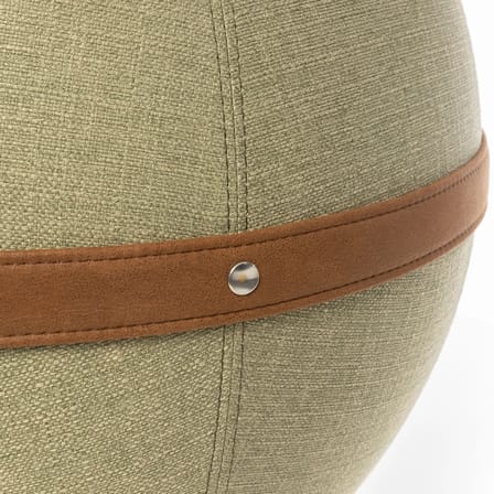 Pouf Original Regular tissu vert / Ergonomique - Ø 55 cm / Tissu chiné - BLOON PARIS