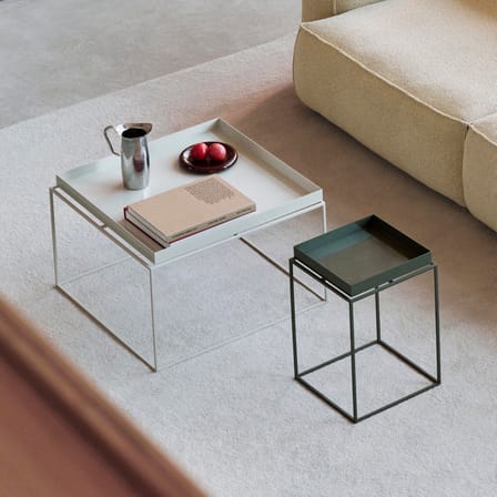 Table basse Tray métal beige / 60 x 60 x H 39 cm - Hay