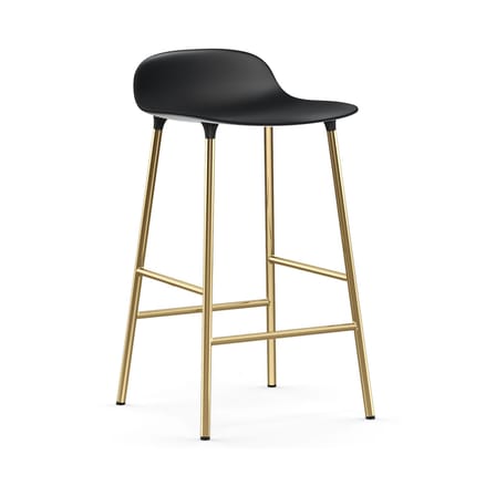 Tabouret de bar Form plastique noir / H 65 cm/ Modèle d'exposition - Normann Copenhagen