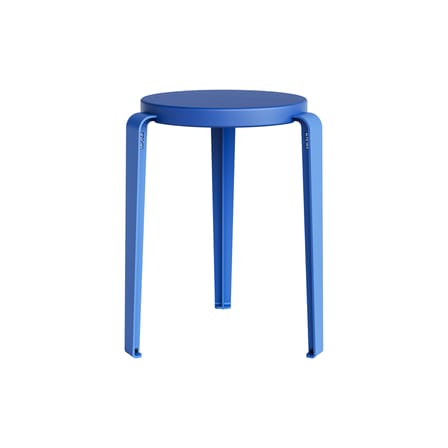 Tabouret empilable Lou Chroma bois bleu / Bois éco-certifié - TIPTOE