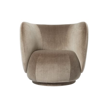 Rico Upholstered armchair textile grey / UK version - Ferm Living